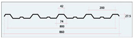 galvanizli boyalı trapez levha