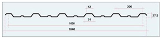 galvanizli boyalı trapez levha